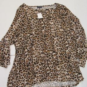 The Limited Animal Print Top 2X